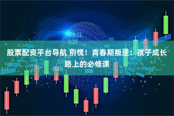 股票配资平台导航 别慌！青春期叛逆：孩子成长路上的必修课