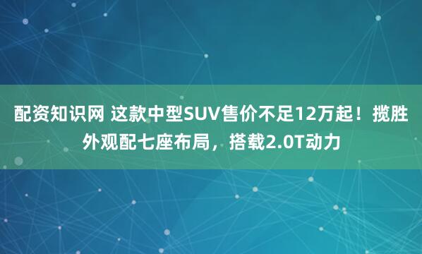 配资知识网 这款中型SUV售价不足12万起！揽胜外观配七座布局，搭载2.0T动力