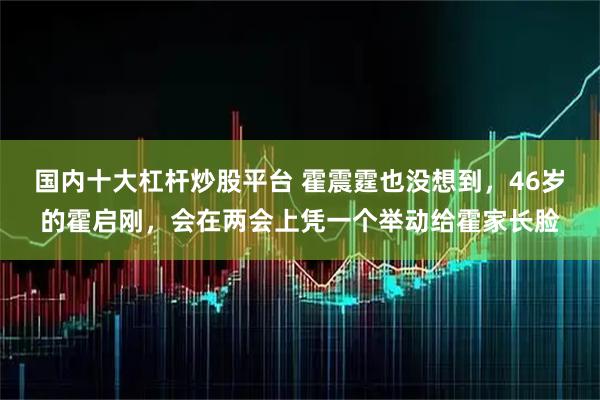 国内十大杠杆炒股平台 霍震霆也没想到，46岁的霍启刚，会在两会上凭一个举动给霍家长脸